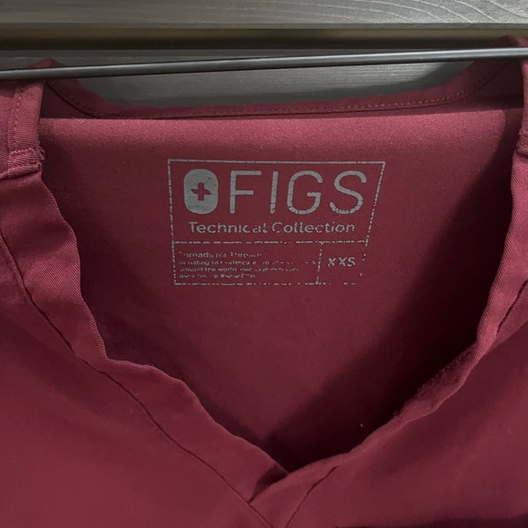 Xxs Catarina Scrub Top Figs Brick - Picture 2 of 2